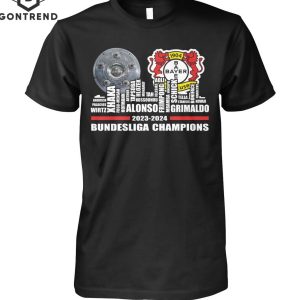 2023-2024 Bayer 04 Leverkusen Bundesliga Champions T-Shirt