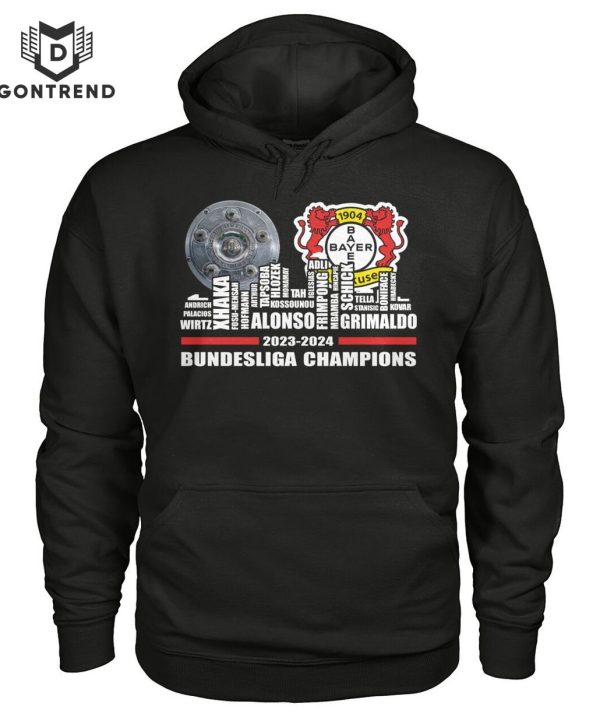 2023-2024 Bayer 04 Leverkusen Bundesliga Champions T-Shirt