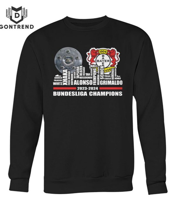 2023-2024 Bayer 04 Leverkusen Bundesliga Champions T-Shirt