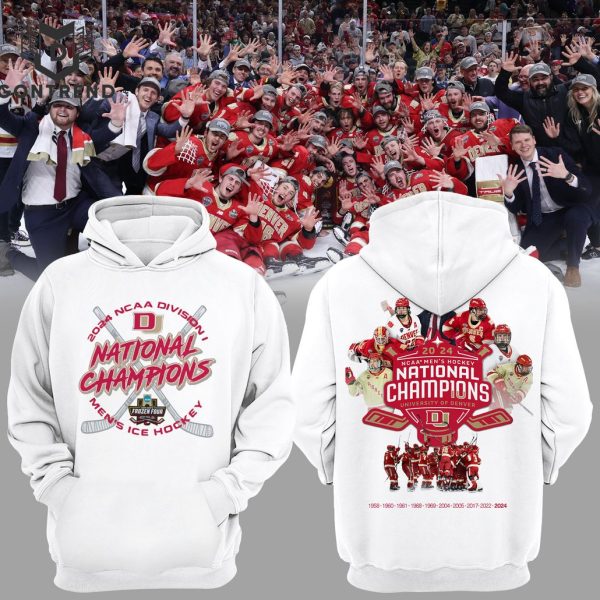 2024 NCAA Division National Champions Men Ice Hockey Denver Pioneers Hoodie