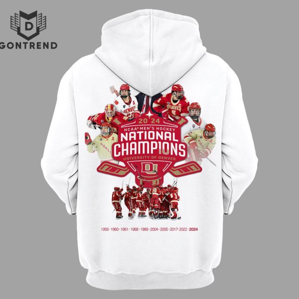 2024 NCAA Division National Champions Men Ice Hockey Denver Pioneers Hoodie