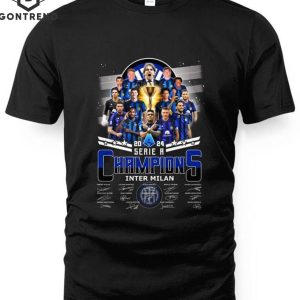 2024 Serie A Champions Inter Milan Signature T-Shirt