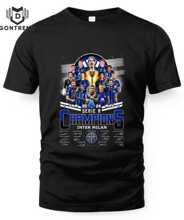 2024 Serie A Champions Inter Milan Signature T-Shirt