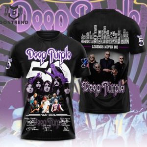 Deep Purple 1968-2024 Signature Design 3D T-Shirt