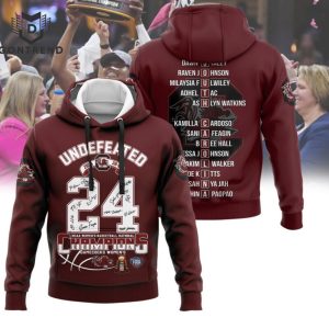 Undefeated South Carolina Gamecocks 2024 NCAA Signature Hoodie