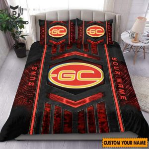 Gold Coast Football Club Bedding Set For Fan New Arrivals 2024