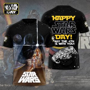 Happy Star Wars Day May The 4th Be With You 3D T-Shirt