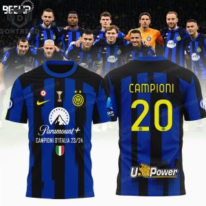 Inter Milan 23-24 Campioni D Italia Design 3D T-Shirt