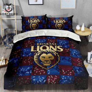 Brisbane Lions AFL Bedding Set For Fan