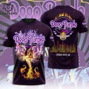 Deep Purple Phoenix Rising Special Design 3D T-Shirt