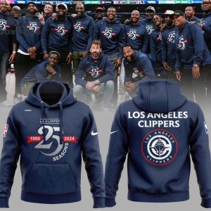 Los Angeles Clippers Up To Celebrate 25 Years 1990-2024 Hoodie