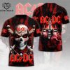 AC DC I Got My Bell Gonna Take Ya To Hell Design 3D T-Shirt