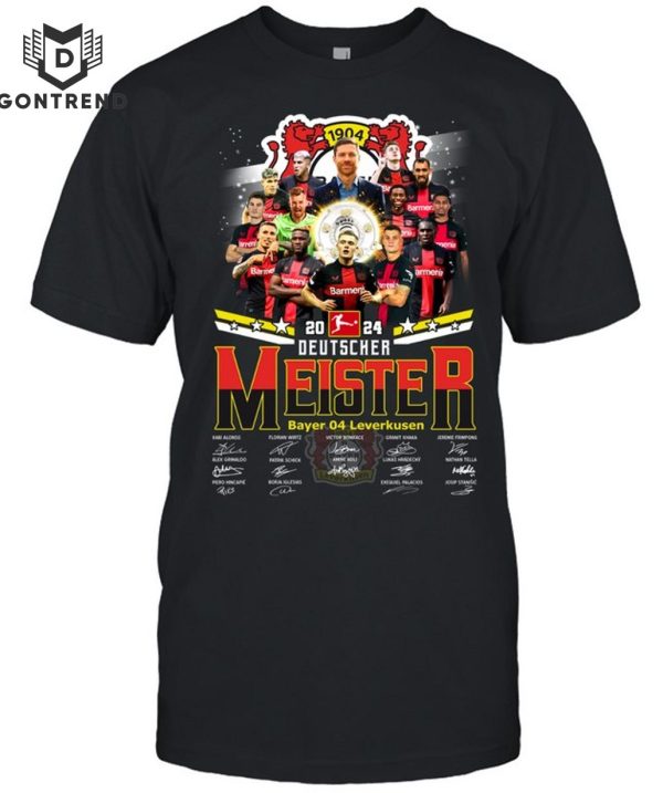 Bayer 04 Leverkuse Meister 2024 Signature T-Shirt