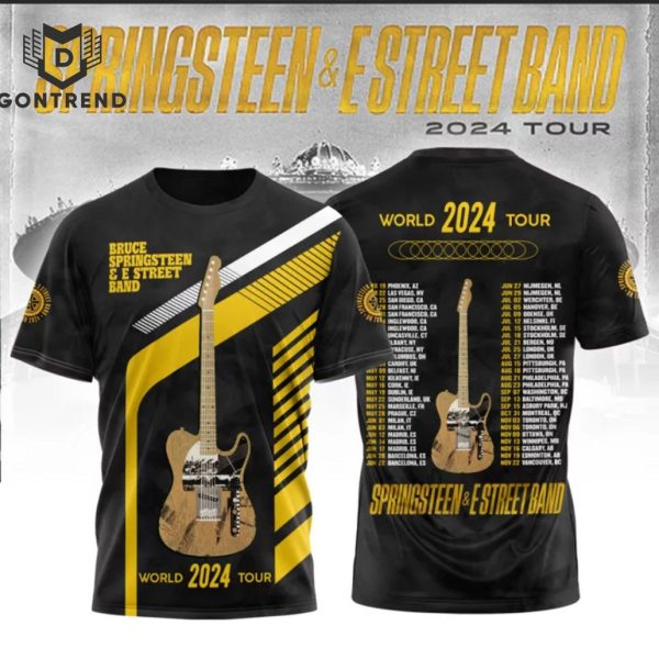 Bruce Springsteen E Street Band Tour Design 3D T-Shirt