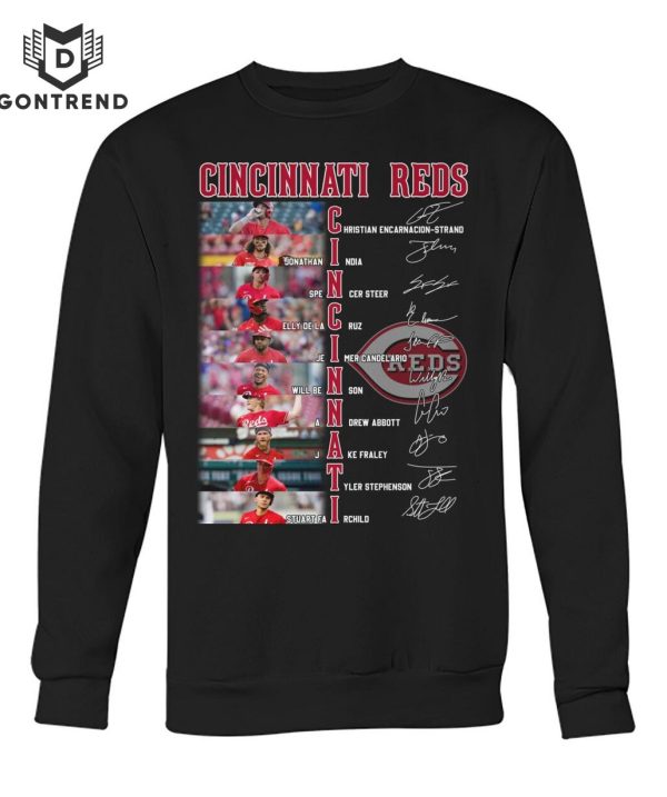 Cincinnati Reds Baseball Team Signature T-Shirt