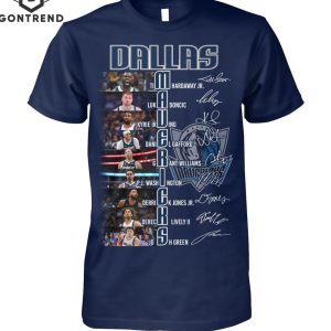 Dallas Mavericks Men Basketball Signature T-Shirt