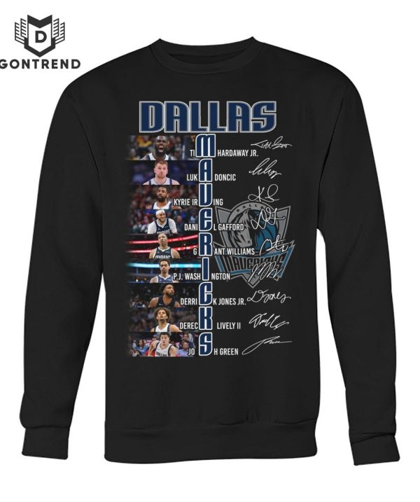 Dallas Mavericks Men Basketball Signature T-Shirt