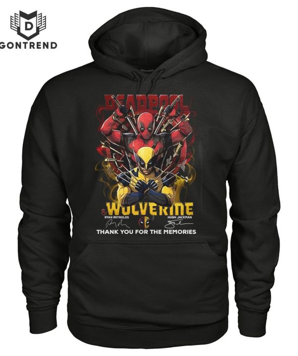 Deadpool And Wolverin Signature Thank You For The Memories T-Shirt