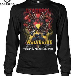 Deadpool And Wolverine Signature Thank You For The Memories Unisex T-Shirt