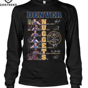 Denver Nuggets Basketball Team Signature T-Shirt