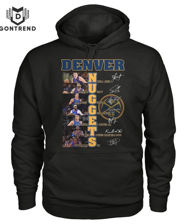 Denver Nuggets Basketball Team Signature T-Shirt