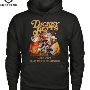 Dickey Betts 1943-2024 Thank You For The Memories T-Shirt