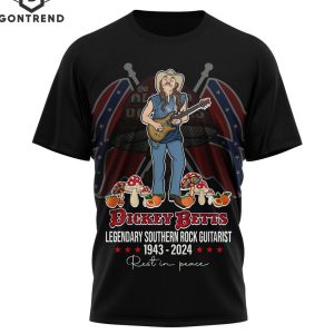 Dickey Betts Legendary Southern Rock Guitarist 1943-2024 Signature Unisex T-Shirt