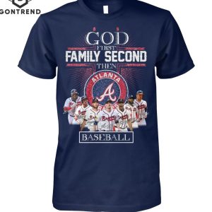 God First Family Second Then Alabama Crimson Tide Mens Basketball T-Shirt