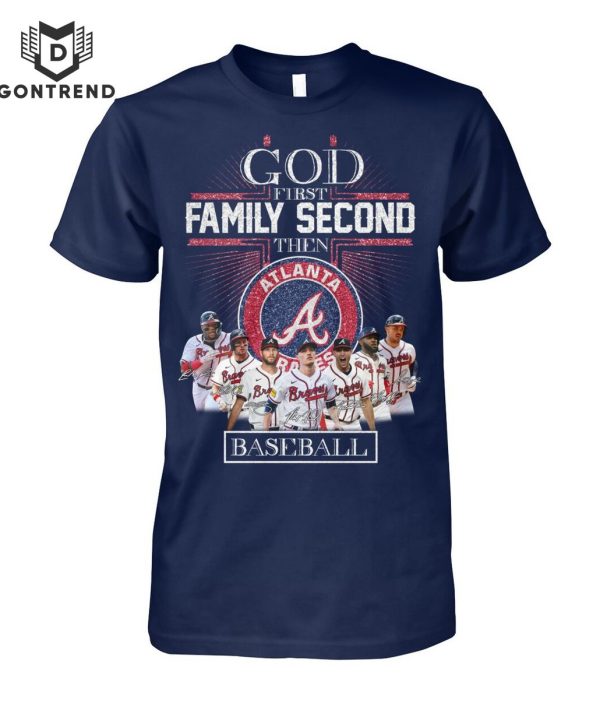 God First Family Second Then Alabama Crimson Tide Mens Basketball T-Shirt