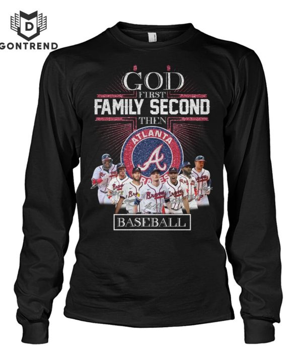 God First Family Second Then Alabama Crimson Tide Mens Basketball T-Shirt