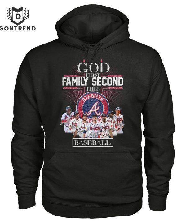 God First Family Second Then Alabama Crimson Tide Mens Basketball T-Shirt