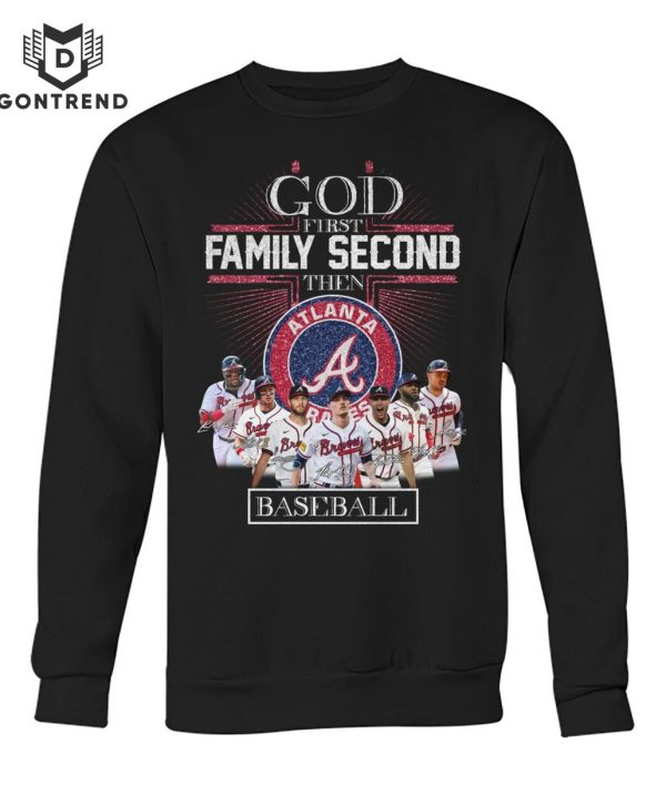 God First Family Second Then Alabama Crimson Tide Mens Basketball T-Shirt