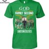 God First Family Second Then Oklahoma Sooners Softball T-Shirt