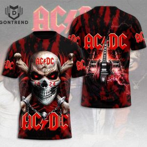 AC DC Rock Band 2024 Special Design 3D T-Shirt