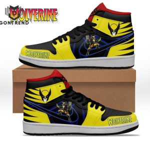 Wolverine Special Design Gold Air Jordan 1 High Top