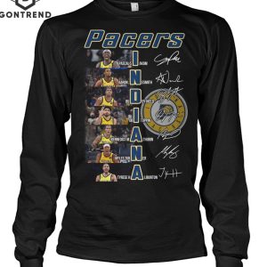 Indiana Pacers Mens Basketball Team Signature T-Shirt