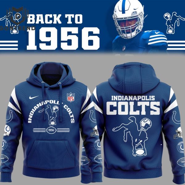 Indianapolis Colts NFL Throwback Blue Hoodie