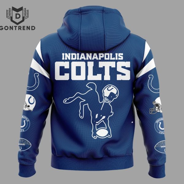 Indianapolis Colts NFL Throwback Blue Hoodie