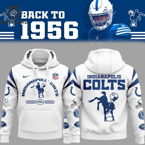 Indianapolis Colts NFL Throwback White Hoodie