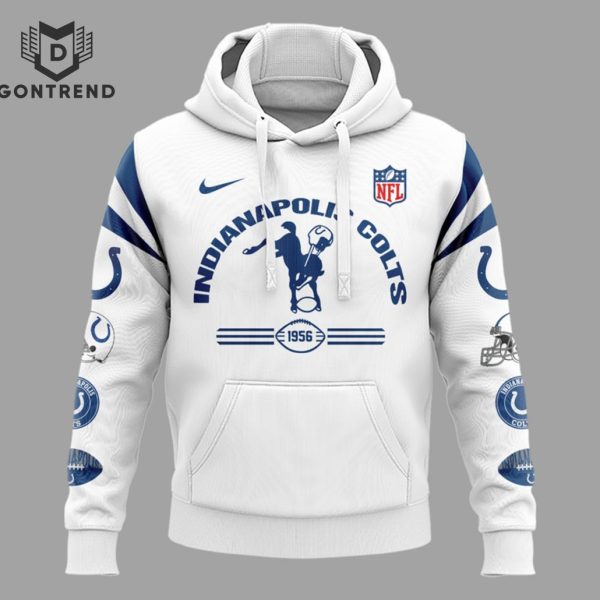 Indianapolis Colts NFL Throwback White Hoodie