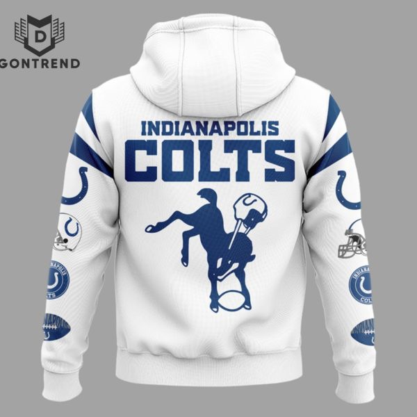 Indianapolis Colts NFL Throwback White Hoodie