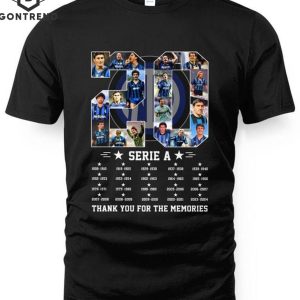 Inter Milan Campioni D Italia 20 Thank You For The Memories T-Shirt