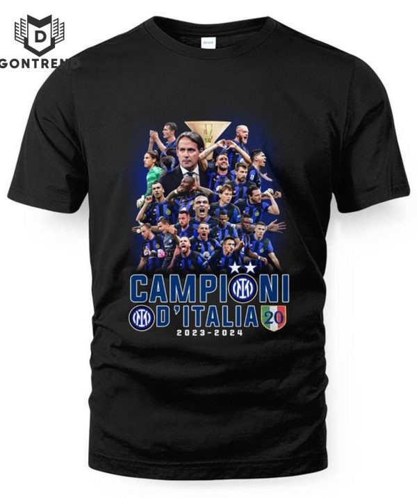 Inter Milan Campioni D Italia 2023-2024 T-Shirt