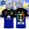 Inter Milan Champions Serie A Design 3D T-Shirt