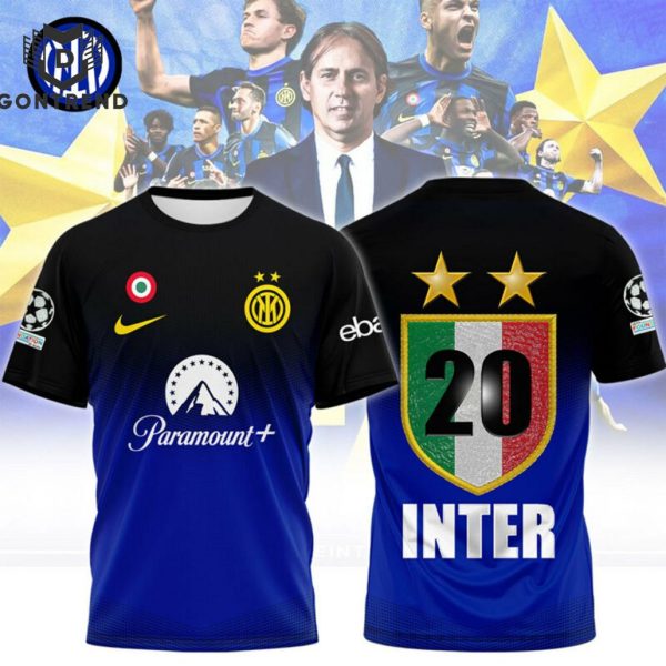 Inter Milan Champions 20 Special Design 3D T-Shirt