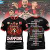 Bayer 04 Leverkusen Bundesliga Deutscher Champions 2023-2024 Design 3D T-Shirt