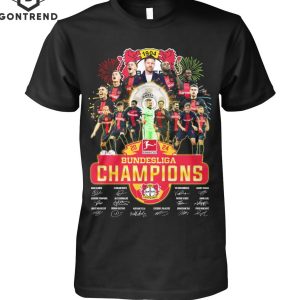 Leverkusen Bundesliga Champions 2024 Signature T-Shirt