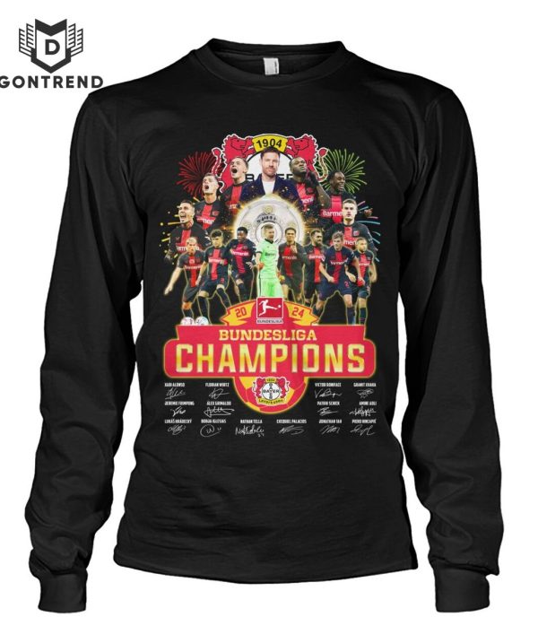 Leverkusen Bundesliga Champions 2024 Signature T-Shirt