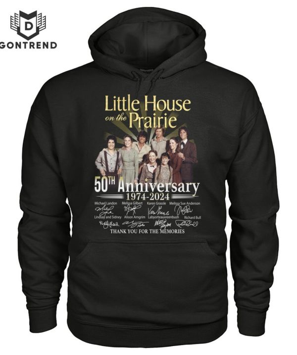 Little House On The Prairie 50th Anniversary 1974-2024 Signature Thank You For The Memories T-Shirt