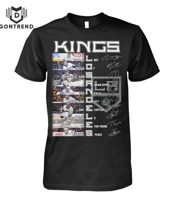 Los Angeles Kings Ice Hockey Team Siganture T-Shirt